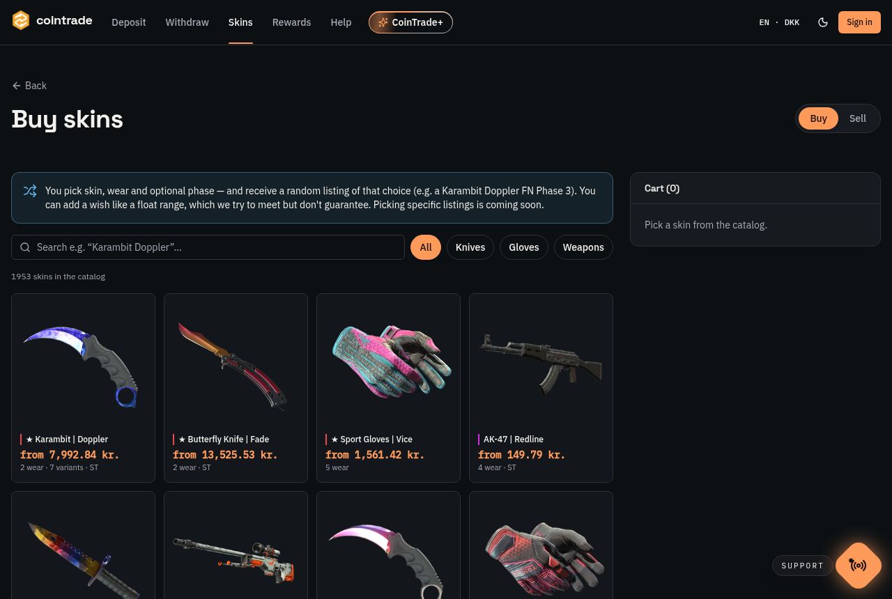 Find dit skin